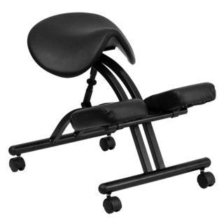 Office Star Ergonomically Designed Knee Chair with Casters and Memory