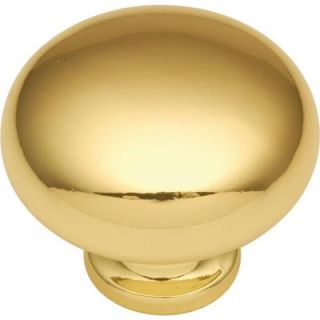 Hickory Hardware Tranquility 1 1/4 in. Polished Brass Cabinet Knob P771 3