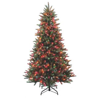 Holiday Living 7 ft Pine Pre Lit Artificial Christmas Tree with 550 Count Multicolor Lights