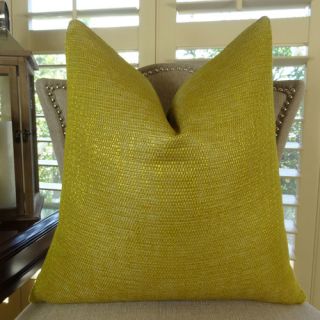 Lemon Curry Double Sided Cotton Throw Pillow by Plutus Brands