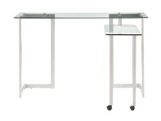 Zuo Modern 277004 Thrower Desk Clear Glass