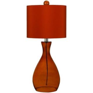 AF Lighting Mercer 26 in. Orange Hand Blown Glass Table Lamp 8516 TL