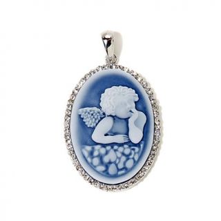 Michael Anthony Jewelry® Blue "Angel" Sterling Silver Pendant   7513803