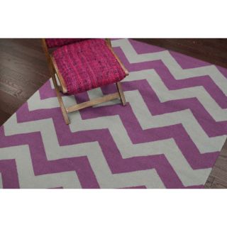 Moderna Pink Chevron Rug