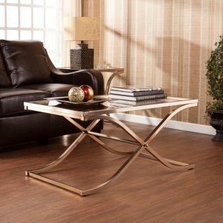 Upton Home Ambrosia Champagne Brass Cocktail/ Coffee Table   15678088