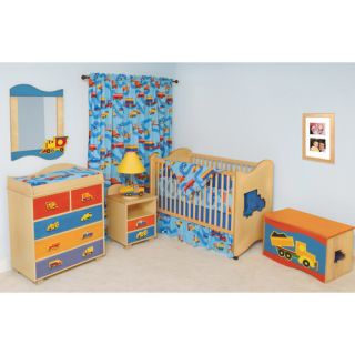 Room Magic Boys Like Trucks 2 in 1 Convertible Crib Set