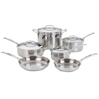 Cuisinart Chef's Classic 10 Piece Cookware Set in Stainless 77 10