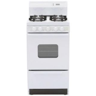 Premier 20 in. 2.42 cu. ft. Freestanding Gas Range with Sealed Burners in White SHK220OP