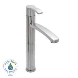 American Standard Berwick Single Hole Single Handle Low Arc Bathroom Vessel Faucet Less Drain in Satin Nickel 7430.151.295