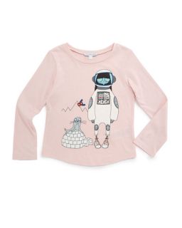 Little Marc Jacobs Miss Marc Jersey Knit Tee, Pink, Size 4 12