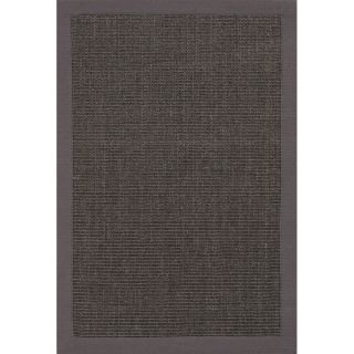 Handmade Abstract Pattern Black/ Grey Sisal Area Rug (9 x 12