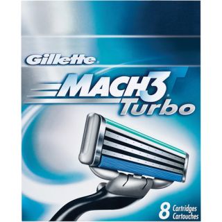 Gillette MACH3 Turbo Cartridges 8 ea