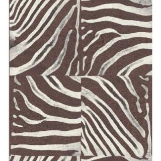 Washington 56 sq. ft. Zebra Skin Wallpaper AQ423327