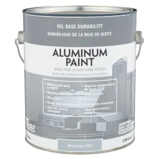 Valspar Aluminum Satin Oil Based Exterior Paint (Actual Net Contents 128 fl oz)