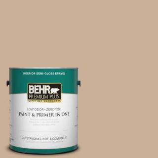 BEHR Premium Plus 1 gal. #N260 3 Polo Tan Semi Gloss Enamel Interior Paint 340001