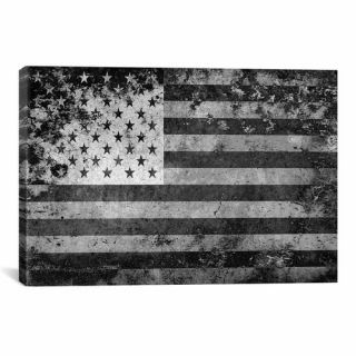 Flags U.S.A. Grunge Graphic Art on Canvas