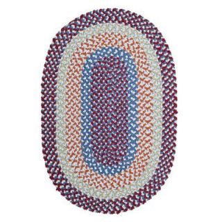 Colonial Mills Blokburst Carnival 12 ft. x 15 ft. Oval Braided Area Rug BK09R144X180