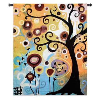 June Tree Wall Tapestry   43W x 53H in.   Wall Art