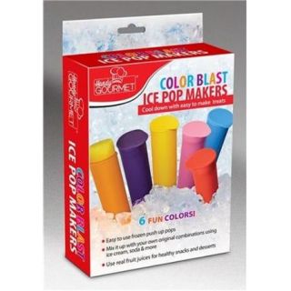 DDI 1757915 S 6 Color Blast Ice Pop Makers Case Of 24