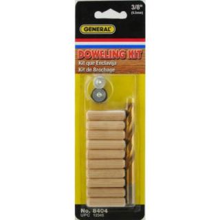 General Tools 3/8 in. Doweling Kit 841038