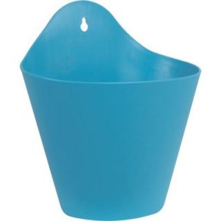 Pride Garden Products Mela 8 1/2 in. Blue Plastic Wall Planter 83565