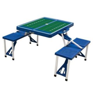 Picnic Time Royal Blue Sport Compact Patio Folding Picnic Table with Football Field Pattern 811 00 139 981 0