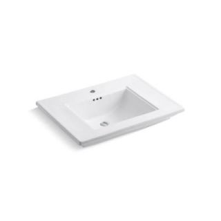 KOHLER Memoirs 5 in. Ceramic Pedestal Sink Basin in White with Overflow Drain K 2269 1 0