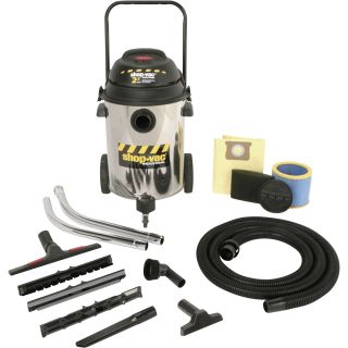 Shop-Vac Wet/Dry Vacuum with Stainless Steel Tank — 10 Gallon, 2.5 HP, Model# 962-47-10  Vacuums
