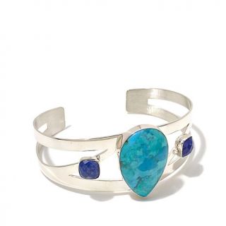 Jay King Turquoise and Lapis Sterling Silver Cuff Bracelet   8007213