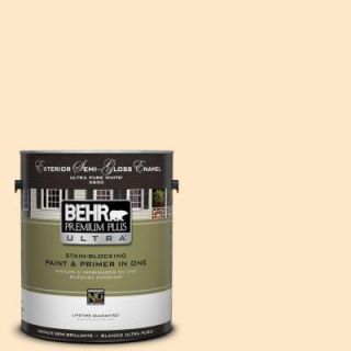 BEHR Premium Plus Ultra 1 gal. #ECC 49 1 Antigua Sunrise Semi Gloss Enamel Exterior Paint 585001