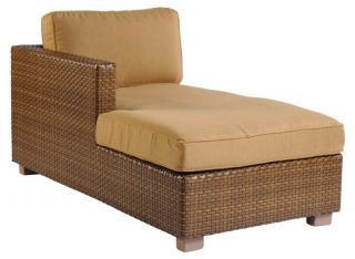 Whitecraft by Woodard Sedona Left Arm Chaise Lounge Sectional Unit   Outdoor Sectional Pieces