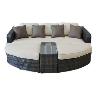 Kontiki Monte Carlo All Weather Wicker 4 Piece Daybed   DO NOT USE