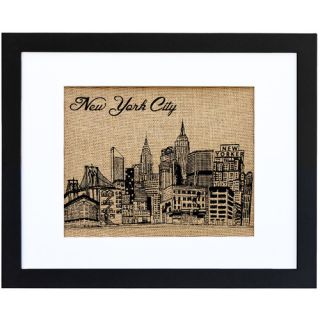 New York New York Skyline II by Marlene Watson Ornate Framed Graphic