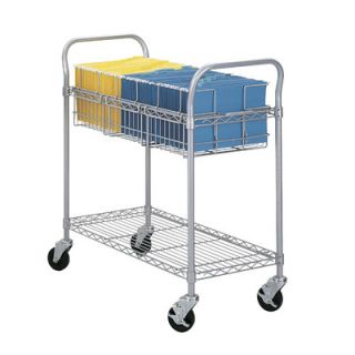 Safco Products Wire Mail Cart