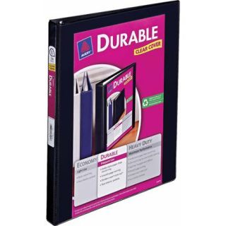 Avery Durable View Binder with Slant Rings, 1/2" Capacity, Black