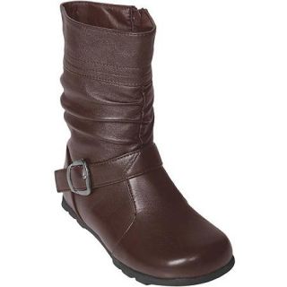 Brinley Co Girls Slouchy Accent Mid calf Boots