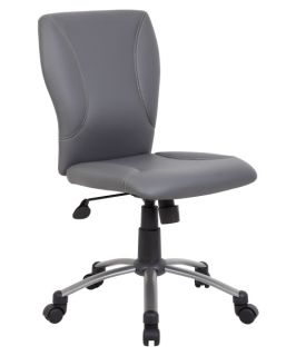 Boss Tiffany CaressoftPlus Chair   Gray   Desk Chairs