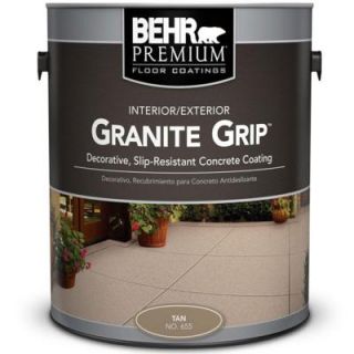 BEHR 1 gallon #65501 Tan Granite Grip Interior/Exterior Concrete Paint 65501