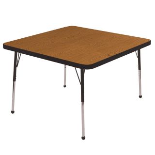 ECR4KIDS 30 x 30 in. Square Adjustable Activity Table   Daycare Tables & Chairs