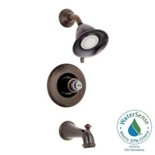 Delta Victorian 1 Handle 3 Spray Tub and Shower Faucet Trim Kit Only in Venetian Bronze (Valve and Handles Not Included) T14455 RBLHP