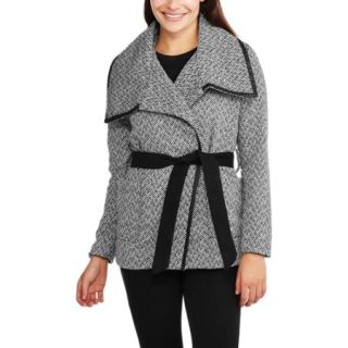 Women's Belted Wrap Wool Blend Coat