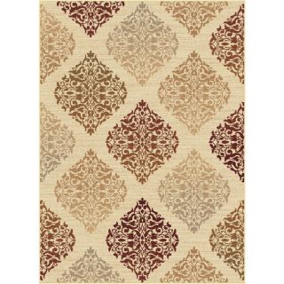Tayse Impressions Beige Rectangular Indoor Woven Area Rug (Common 8 x 10; Actual 94 in W x 123 in L)