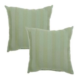 Hampton Bay Bayou Solid Outdoor Throw Pillow (2 Pack) 7050 02002500