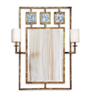 Avenue Mirror with Sconces by Port 68