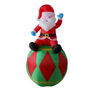 BZB Goods Christmas Inflatable Santa on Ornament Decoration