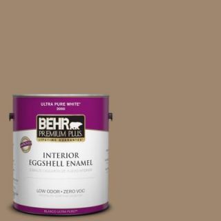 BEHR Premium Plus 1 gal. #700D 5 Toffee Crunch Zero VOC Eggshell Enamel Interior Paint 230001