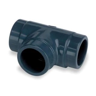GF PIPING SYSTEMS PVC Tee, FNPT x FNPT x FNPT, 1 1/2" Pipe Size 805 015