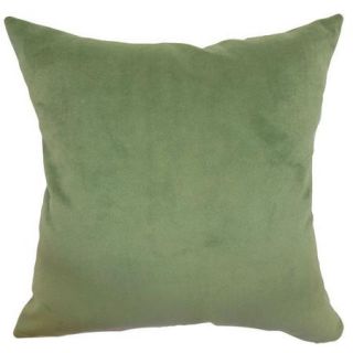 The Pillow Collection Generys Plain Velvet Throw Pillow