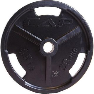 CAP Barbell 2" Olympic Rubber Encased Commerical Grip Plate, Single