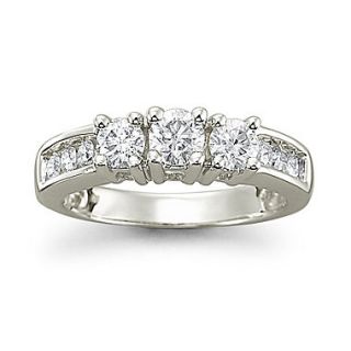 Love Lives Forever™ 1 CT. T.W. Certified Diamond14K White Gold 3 Stone Ring